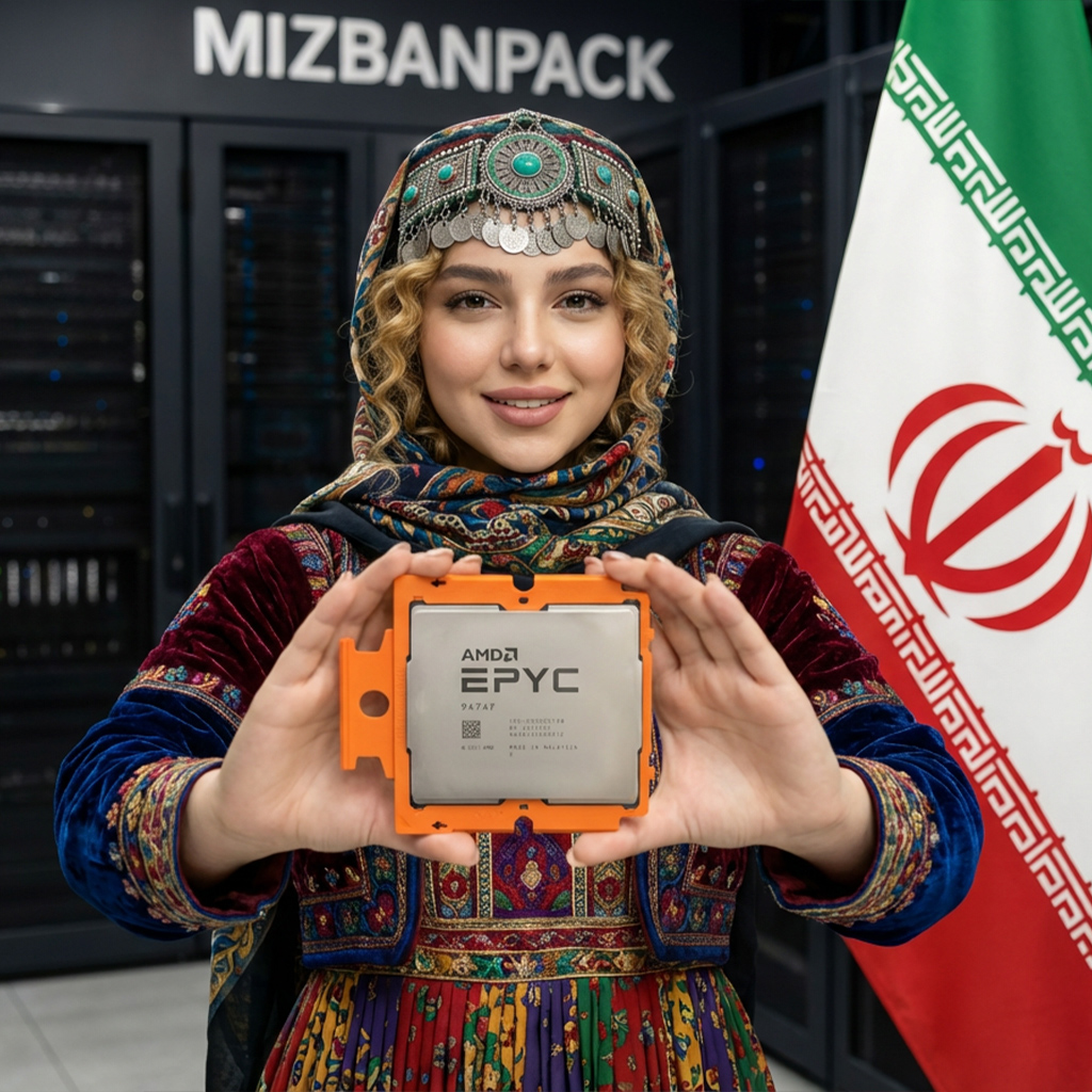 پردازنده AMD EPYC 9474F در سرورهای میزبان پک