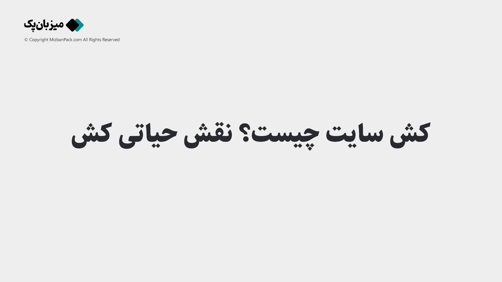 کش سایت چیست؟ اهمیت سرعت سایت و نقش حیاتی کش (Cache)